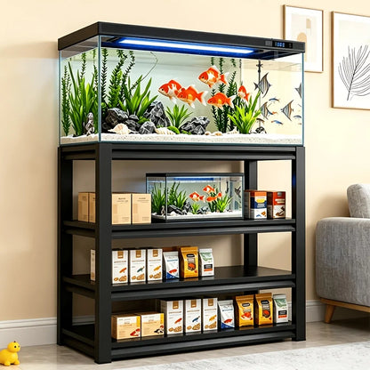 3-Tier Rack Shelf Heavy Duty Metal Frame Aquarium Stand | 20 Gallon Fish Tank Stand