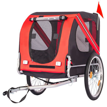 Large Dog Bike Trailer, Universal Coupler with Quick Release Wheels