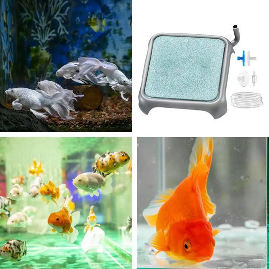 Fish Tank Aquarium oxygen enhancing stone High quality jadeite and stainless steel Bubble Diffuser Suitable for all fish tanks