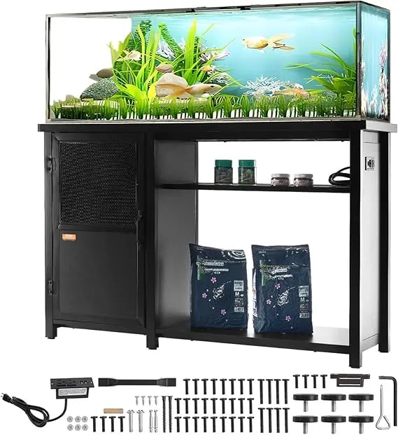 VEVOR Aquarium Stand, 75 Gallon Fish Tank Stand, 52 x 19.7 x 32.3 in Steel and MDF Tank Stand, 626 lbs Load Capacity,