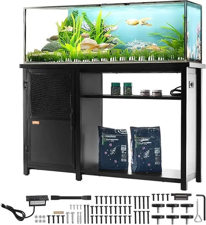 VEVOR Aquarium Stand, 75 Gallon Fish Tank Stand, 52 x 19.7 x 32.3 in Steel and MDF Tank Stand, 626 lbs Load Capacity,