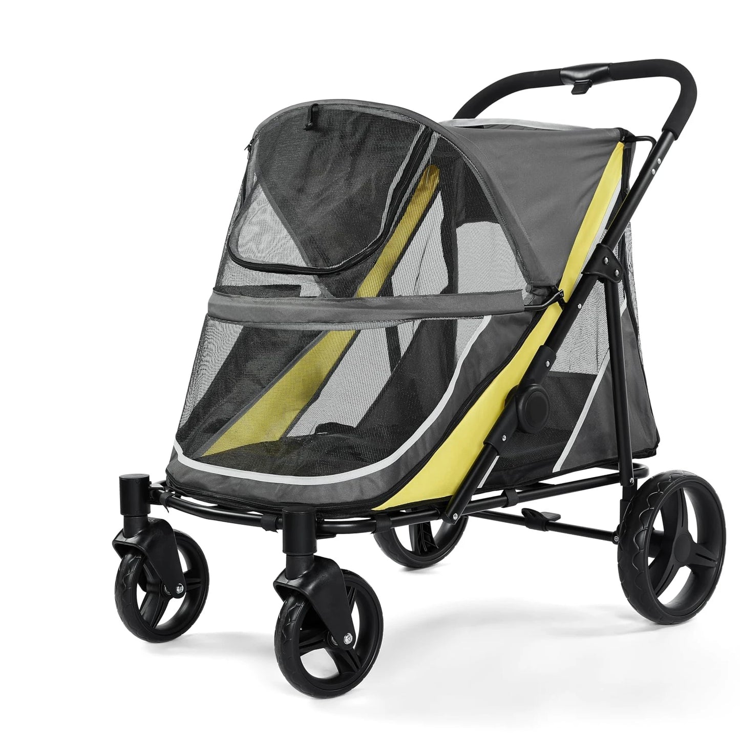 Dog Stroller for Large Dogs & Big Pets, Heavy-Duty with Lockable Wheels, Adjustable Handle