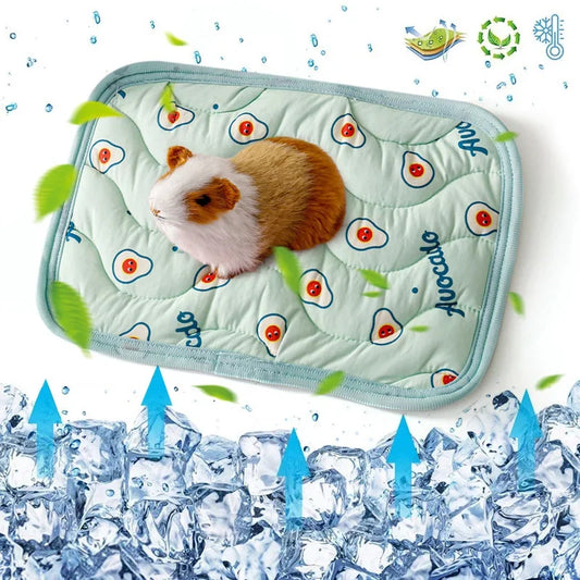 Small Pet Cooler Mat Summer Ice Silk Cool Feeling Hamster Kennel Mat