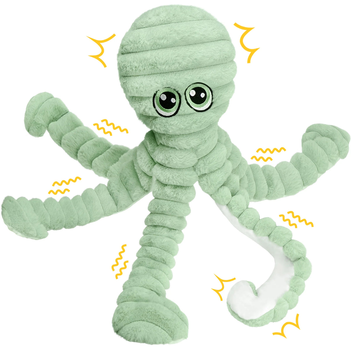 Octopus Design Pet Teeth Grinding, Squeaky Plush Toy,