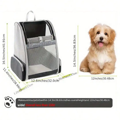 Airline Approved Pet Backpack Carrier Breathable Portable Cat Or Dog Travel Backpack Hold Up To 15 Lbs