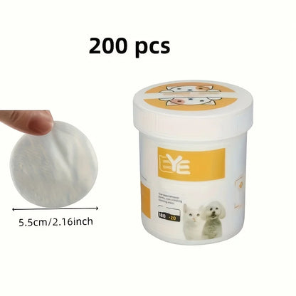 Soft & Portable Pet Eye Wipes for Dogs & Cats Gentle Tear Stain Remover 200pcs