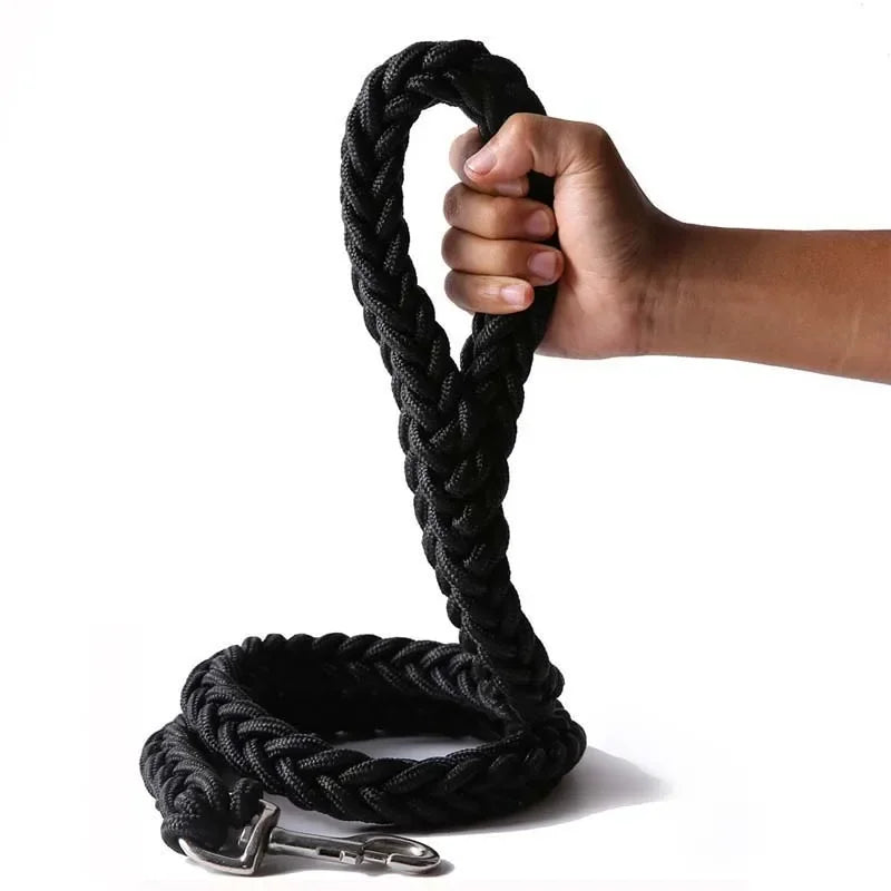 Heavy Duty Large Dog Leash Durable Nylon Braided Lead for Small Medium Big Dogs