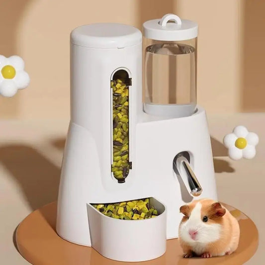 2In1 Hamster Feeder And Waterer Large Capacity Leakproof Automatic Feeder Leak Proof