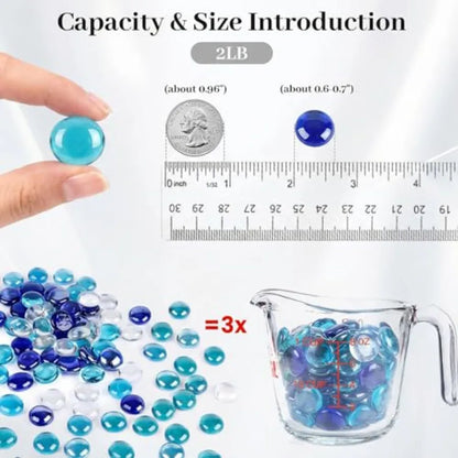 Decorative Marbles for Aquariums Pebbles Fish Tank Rocks