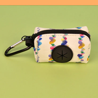 Rainbow Print Fashion Design Dog Poo Bag Holder for Dog Leash Attachment (Without Poo Bag and Leash)