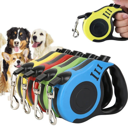 3M/5M Retractable Dog Leash Automatic Flexible Traction Rope Belt Dog Leash for Small Medium Dogs