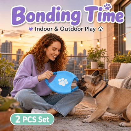 Popular Dog Flying Disc Toy - Interactive Outdoor Throwing Toy For Dogs -