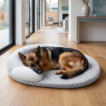 Cooling Dog Bed Summer Ice Silk Dog Mat Oval Pet Nest Breathable Heat Dissipation Cooling Pad for Small Medium Large Dogs And Cats