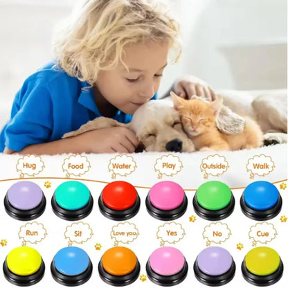Funny Dog Recordable Pet Toy Pet Speaking Buttons