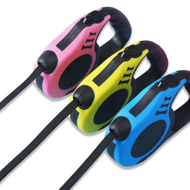 3M/5M Retractable Dog Leash Automatic Flexible Traction Rope Belt Dog Leash for Small Medium Dogs