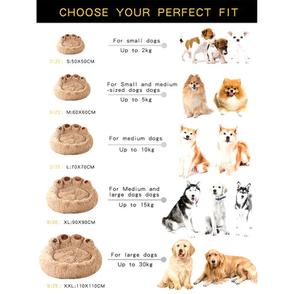 Fluffy Dog Bed For Large And Small Dogs