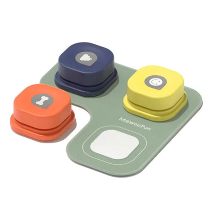 Mewoofun Dog Buttons with Rubber Mat Recordable Talking Buttons