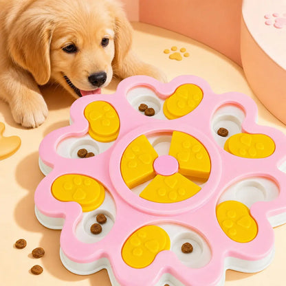 Dog Puzzle Toys Slow Feeder, Interactive IQ-Enhancing Food Dispenser, Non-Slip Slow Eating Bowl