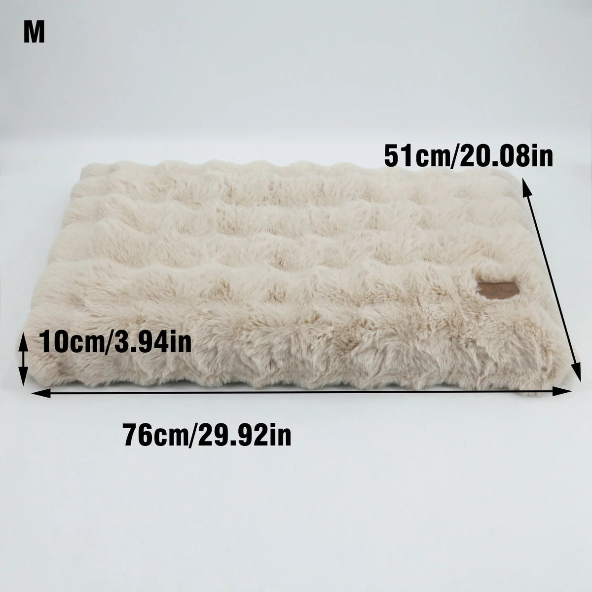 Plush Dog Bed Thicker Foam Base Crate