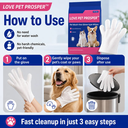 Disposable Textured Pet Bath Wipes for Paws, Coat, Dander & Odor Control, Soft Moisturizing Deodorizing Pet Wipes, 10 Count