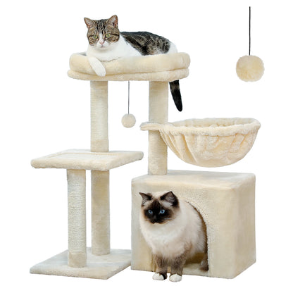 Cat Activity Tower Tree With Scratching Post for Indoor Cats