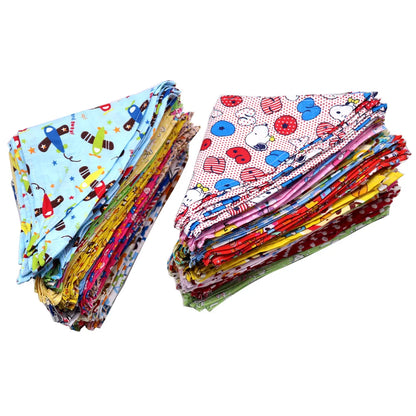 S/M/XL 10PCS Dog Bandana Cotton Scarf