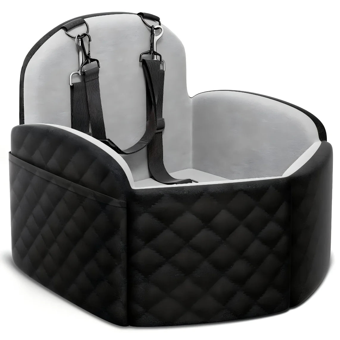 Dog Car Seat for Small/Medium/Large Dogs, Memory Foam Dog Booster Seat with Thick Cushion cool mat up to 55 lbs or 2 Small Dogs,