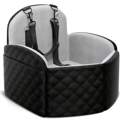 Dog Car Seat for Small/Medium/Large Dogs, Memory Foam Dog Booster Seat with Thick Cushion cool mat up to 55 lbs or 2 Small Dogs,