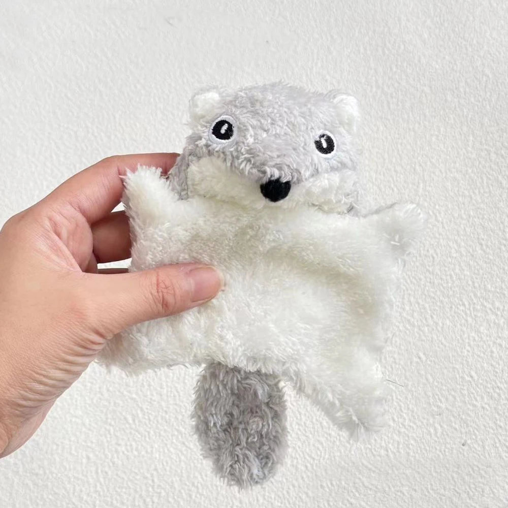 Small Cat Toy Cute Little Flying Squirrel Interaction Toy With Squeak