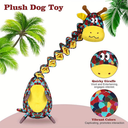 Indestructible Tough Dog Toy For Aggressive Chewers Durable For Large Breeds, Made With Plush Material And Crinkle Paper Ultra-Strong Chew Toy For Powerful Dogs