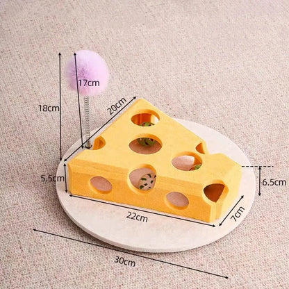Interactive Cat Puzzle Maze - Soft Felt Hole Game With Bell Ball Toy For Kittens And Cats