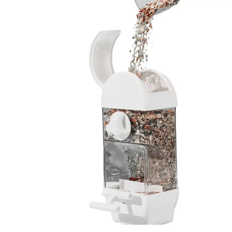 Bird Feeder / Water Dispenser House Shaped Parakeet Smart Bird Feeder Large Capacity Anti Spill