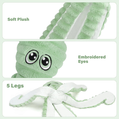 Octopus Design Pet Teeth Grinding, Squeaky Plush Toy,