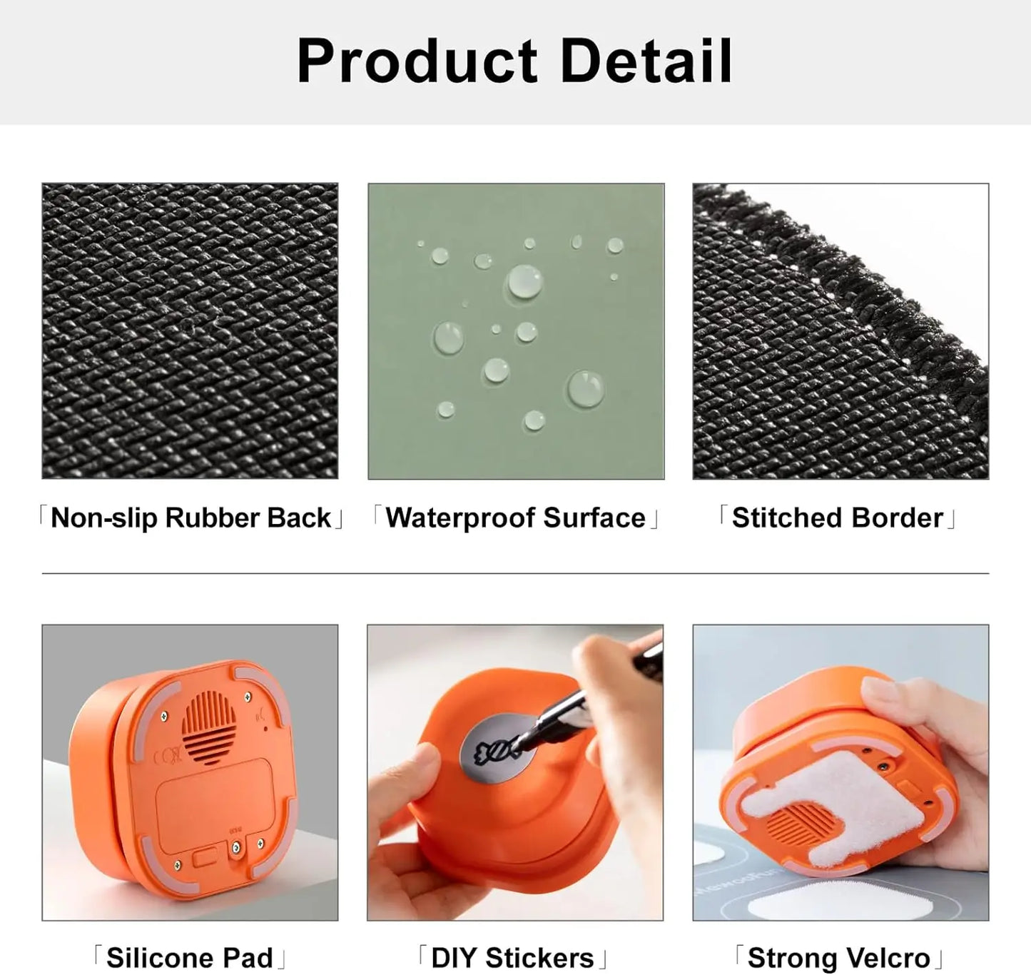 Mewoofun Dog Buttons with Rubber Mat Recordable Talking Buttons