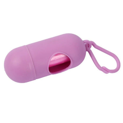 Dog Poop Bag Holder Portable Pet Waste Bag Dispenser Capsule Shape