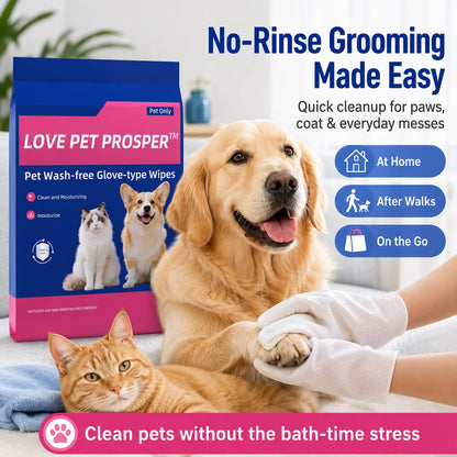 Disposable Textured Pet Bath Wipes for Paws, Coat, Dander & Odor Control, Soft Moisturizing Deodorizing Pet Wipes, 10 Count