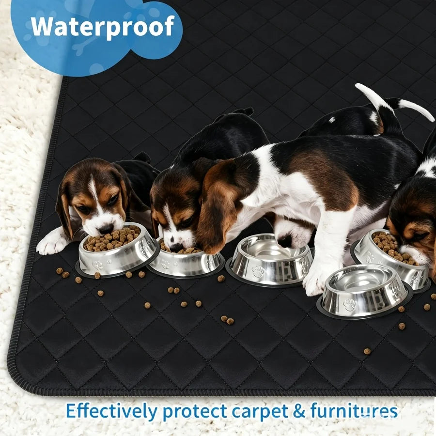 Washable Reusable Dog Pee Pads, 72"x72" Absorbent & Waterproof Puppy Training Pad for Crate, Playpen & Carpet,