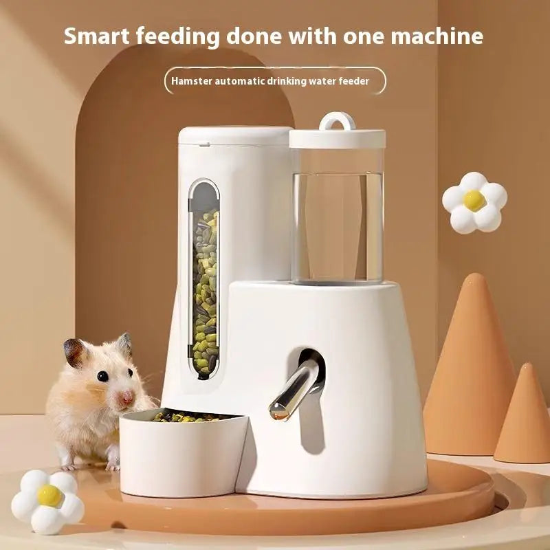 2In1 Hamster Feeder And Waterer Large Capacity Leakproof Automatic Feeder Leak Proof