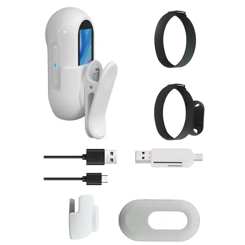 Pet Collar Camera HD 1080p Mini Sports Camera With Screen Video Recordingr