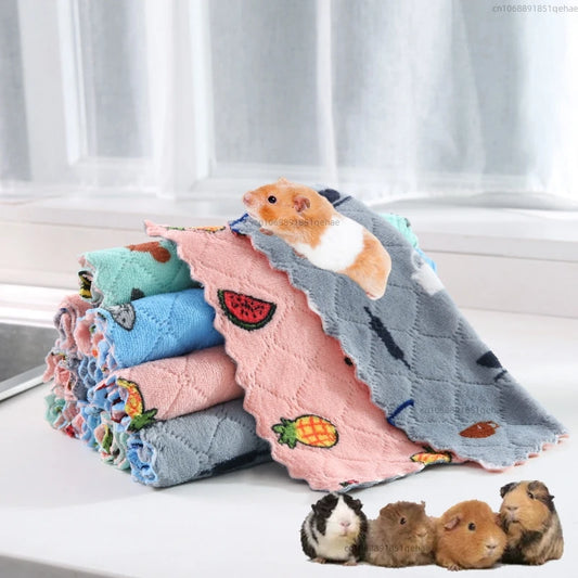 5Pcs Soft Hamster Pee Pad Small Animal Blanket