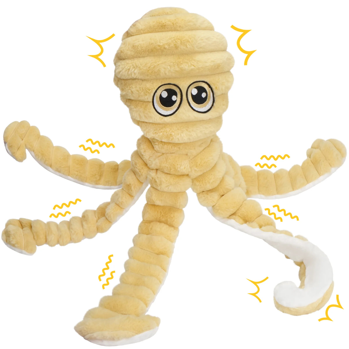 Octopus Design Pet Teeth Grinding, Squeaky Plush Toy,