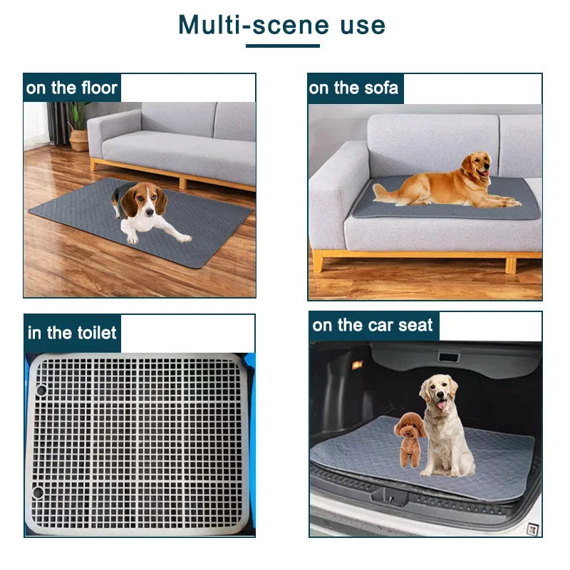 Dog Pee Pad Blanket Reusable Absorbent Washable Training Pad