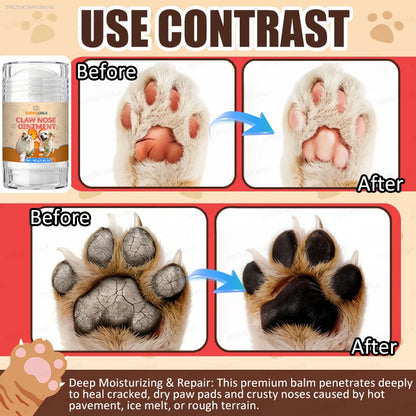 Pet Paw Protector Dog Nose Balm Healing Salve for Cracked Dry Paws Soothing Moisturizer Lick Safe