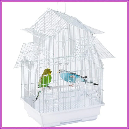 Lightweight Travel Bird Cage for Small Birds - Parakeets, Lovebirds, Finches
