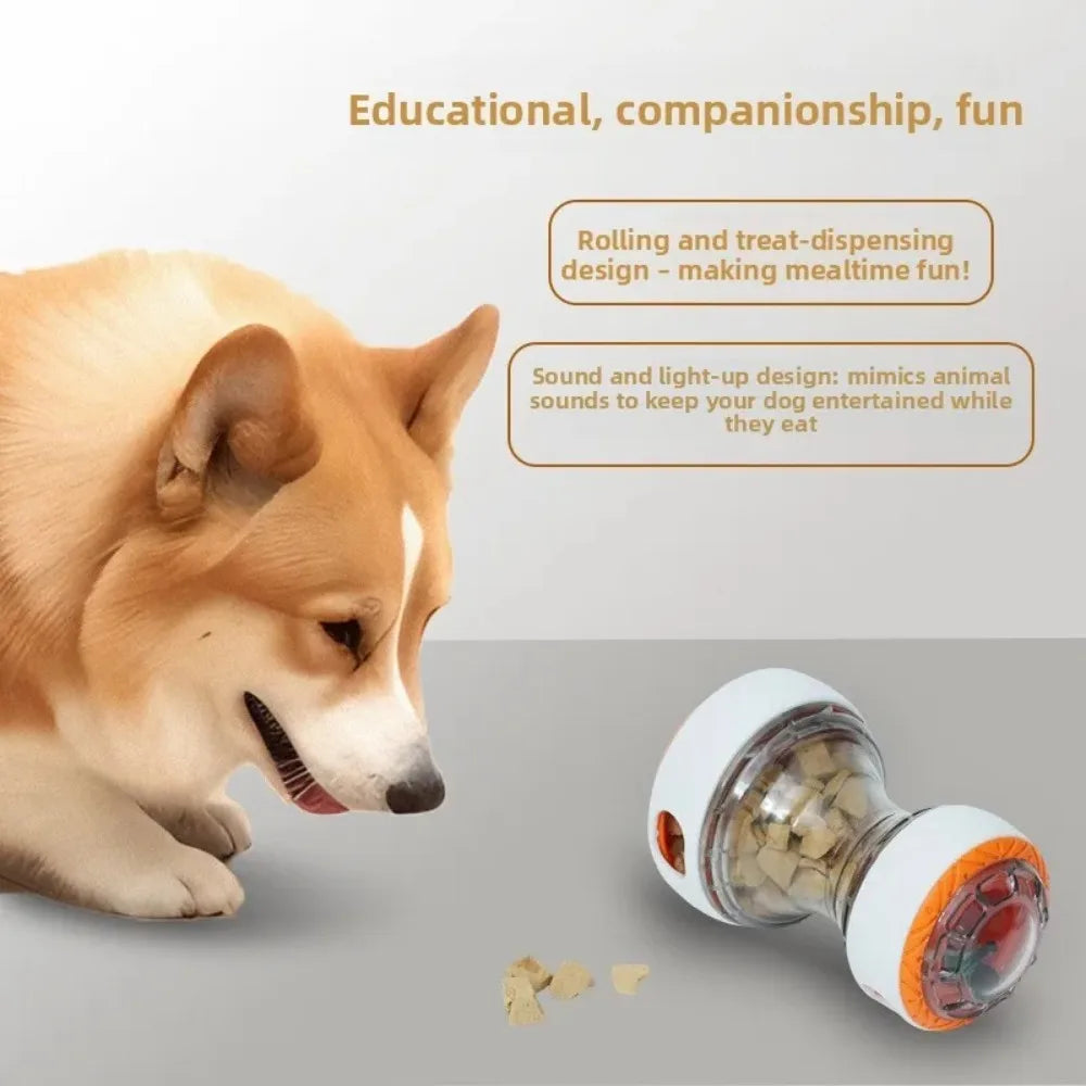 Interactive Dog Treat Dispenser Toy - Dog Puzzle Rolling Leaking Food Ball