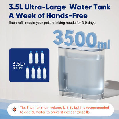New Stainless Steel Bowl Pet Intelligent  Water Dispenser Automatically Purifies