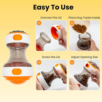 Interactive Dog Treat Dispenser Toy - Dog Puzzle Rolling Leaking Food Ball