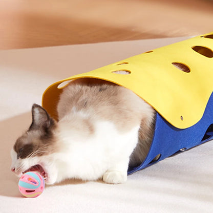 Bell Ball Cat Toys  Colorful Playing Ball Interactive Funny Plastic Cat Toy