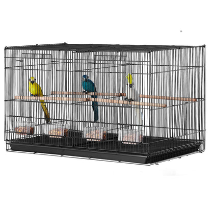 SucceBuy 30In Bird Cage Stackable Divided Small Animal Cage for Kinds of Birds Great forTravel