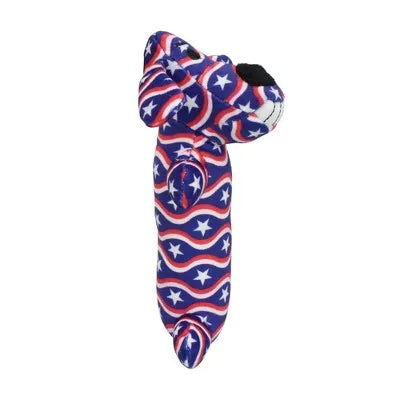 Interactive Dog Toy Loofa Americana Stars Stripes and Plaid Plush for Entertaining and Cuddling Play